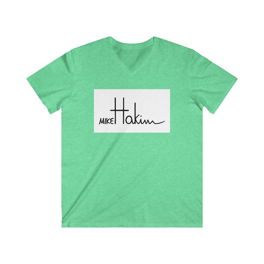 Men's Fitted V-Neck Short Sleeve Tee