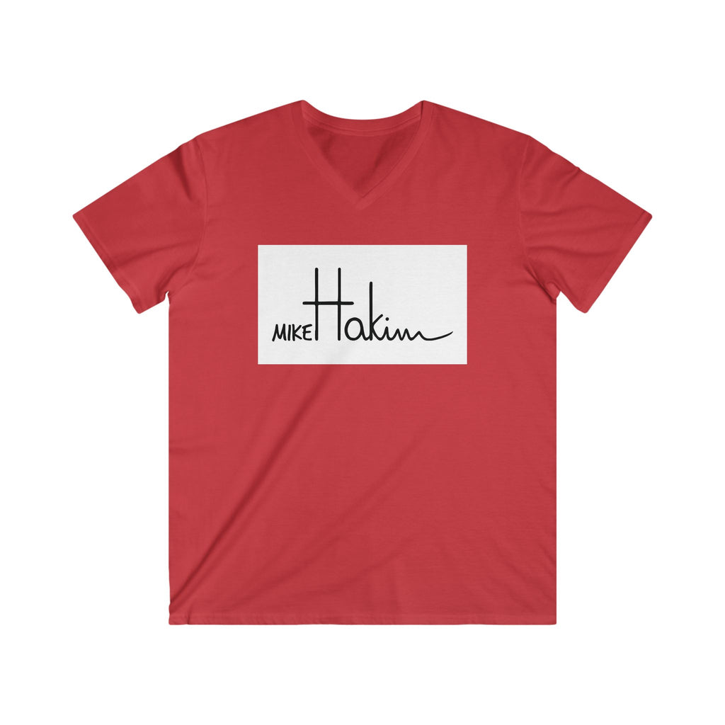 Men's Fitted V-Neck Short Sleeve Tee