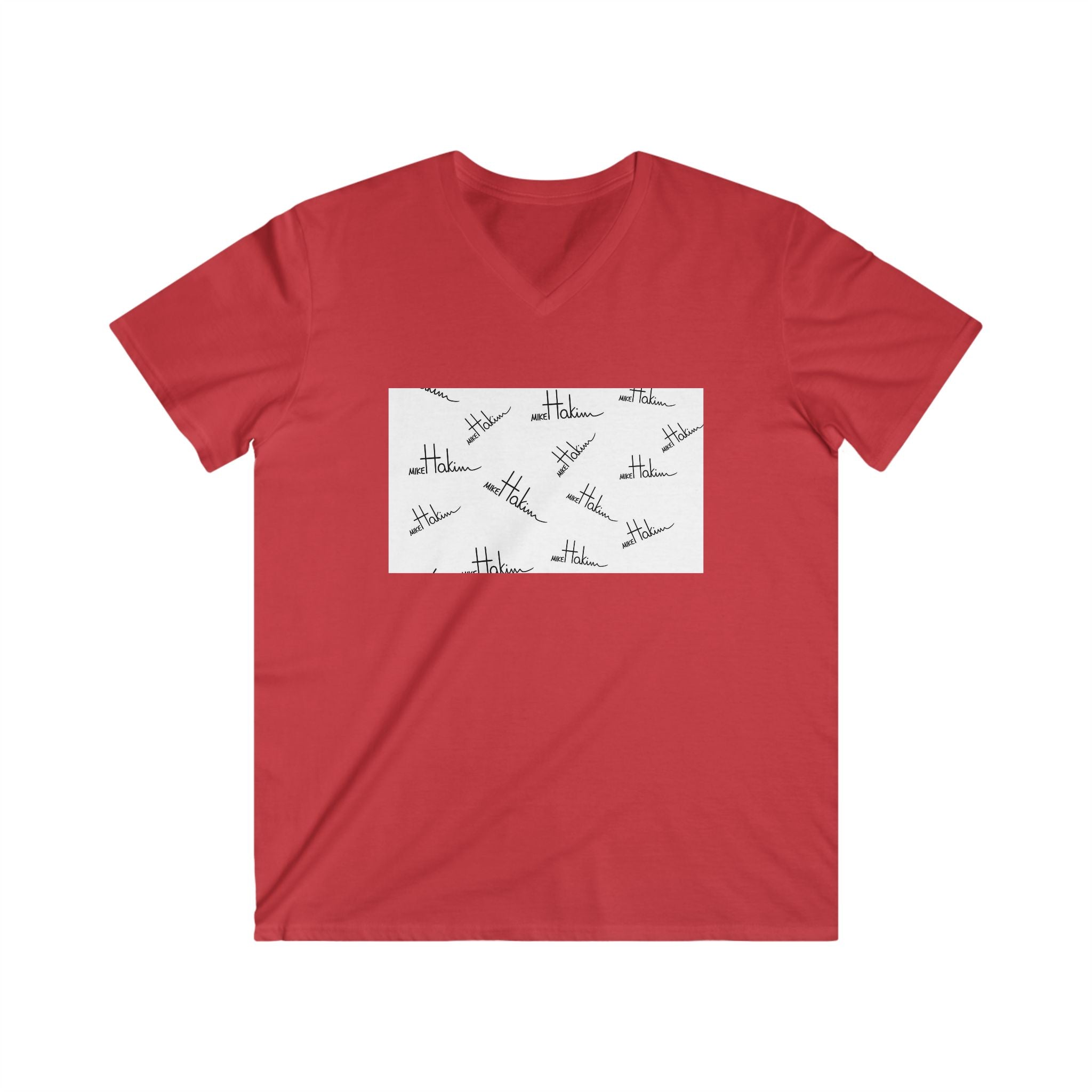Men's Fitted V-Neck Short Sleeve Tee