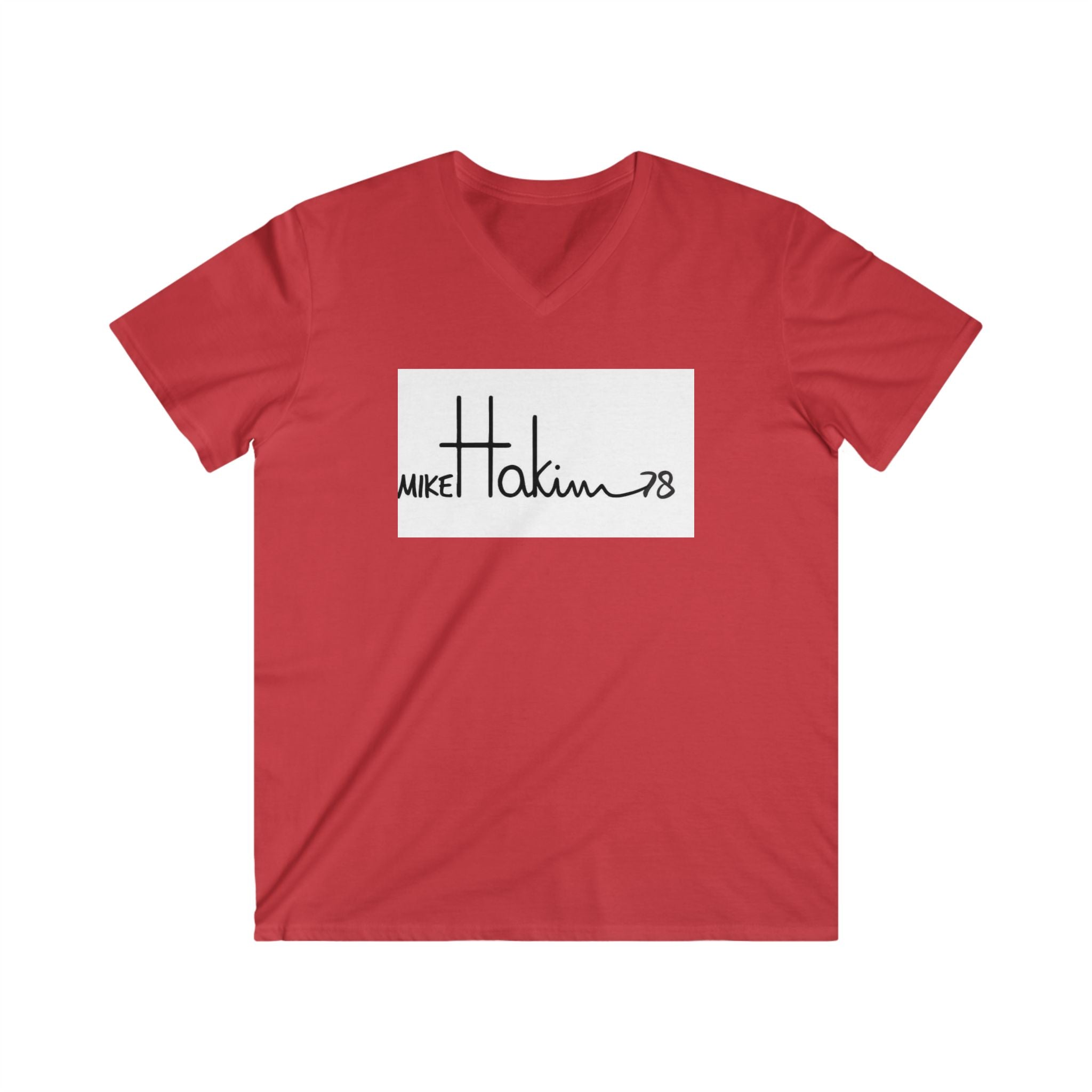 Men's Fitted V-Neck Short Sleeve Tee